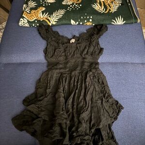 Black Ruffled Dress